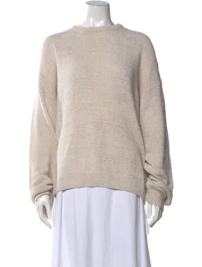 Pre-owned Totême Crew Neck Sweater In Neutrals