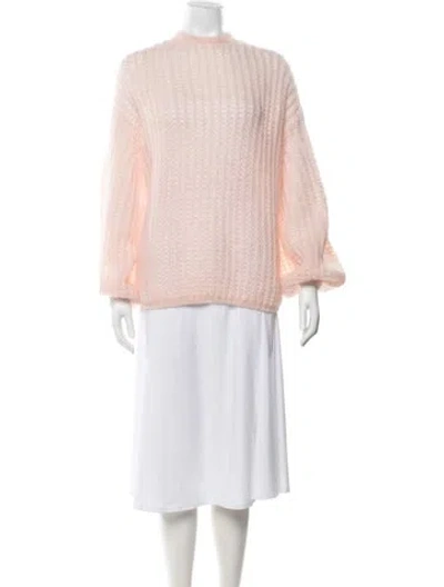Pre-owned Totême Crew Neck Sweater In Pink