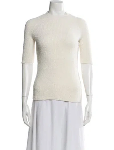 Pre-owned Totême Crew Neck Sweater In Yellow