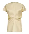 Totême Toteme Women Straw Basketweave Slouch Waist Top In Neutral