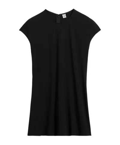 Totême Crew Neck Vest In Black
