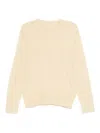 Totême Crew-neck Wool Silk Knit In Neutral