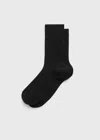 Totême Crew Socks Black In Black