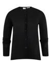 Totême Toteme Women Crewneck Cardigan In Black