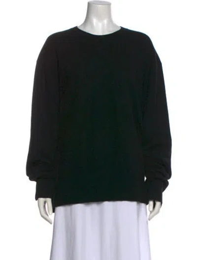 Pre-owned Totême Crew-neck Cashmere Knit Cashmere Sweater In Black