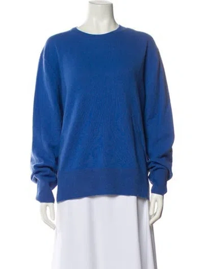 Pre-owned Totême Crew-neck Cashmere Knit Cashmere Sweater In Blue