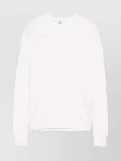 Totême Crewneck Knit Long Sleeves In White