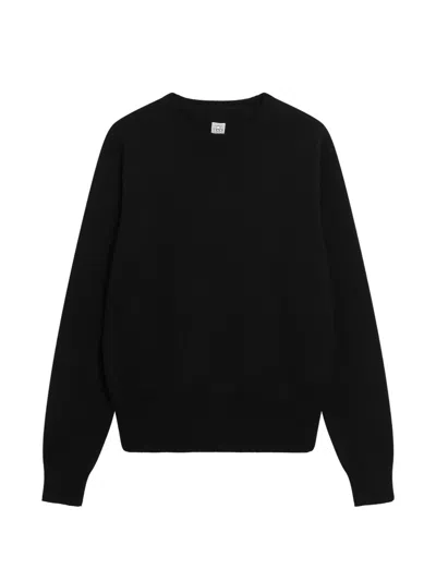 Totême Crew-neck Jumper In Black