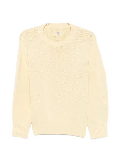 Totême Crew-neck Sweater In Yellow