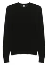 Totême Crewneck Knit Long Sleeves In Black