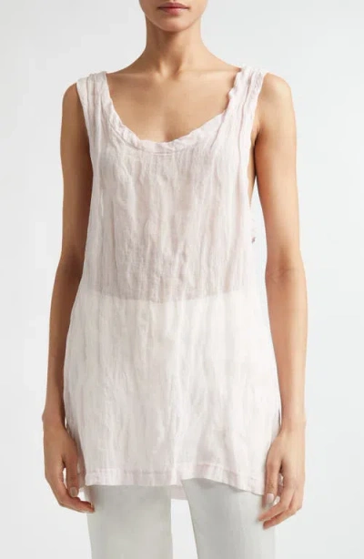 Totême Toteme Crinkled Cotton Blend Gauze Tank In White