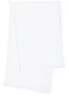 Totême Toteme Crinkled Cotton Scarf In White