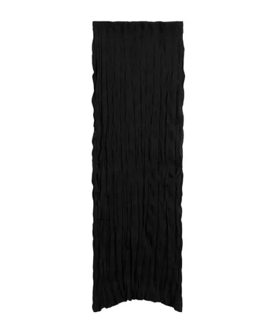 Totême Crinkled Knit Skirt In Black