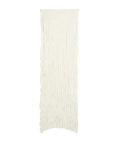 Totême Crinkled Midi Skirt In Neutral