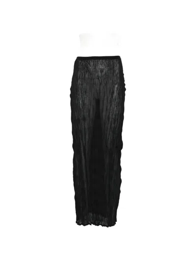 Totême Crinkled Maxi Skirt In Black