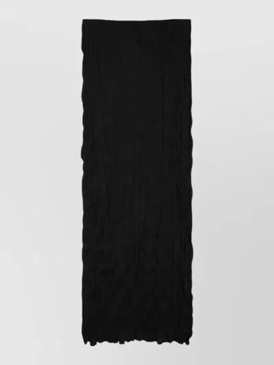 Totême Toteme-inspired Midi Sweater Knit Skirt In Black