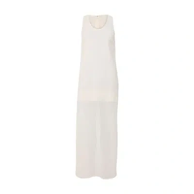 Totême Crinkled Scoop Dress In White