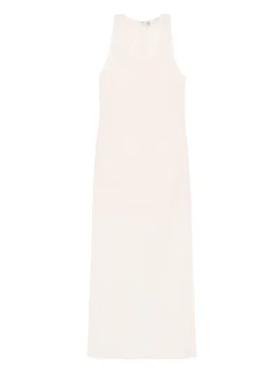 Totême Crinkled Scoop Dress In White