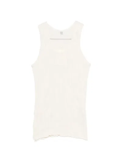 Totême Crinkled-texture Top In Neutral