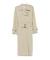Totême Khaki Crisp Summer Trench Coat In Brown