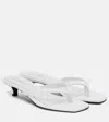Totême Croc-effect Leather Thong Sandals