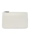 Totême Toteme Crocodile-embossed Leather Clutch In White