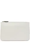 Totême Toteme Crocodile-embossed Leather Clutch In White