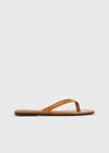 Totême Toteme Crocodile-effect Leather Flip Flops In Orange