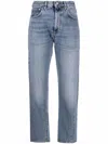 Totême Womens True Vintage Low Straight-leg Denim Jeans In Blue