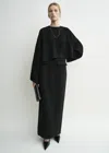 Totême Cropped Sablé Blouse Black In Black