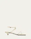 Totême Toteme Crossover Sandals In White
