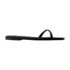 Totême Crossover Strap Square Open Toe Sandals In Black
