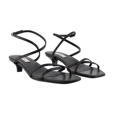 Totême Toteme Crossover Sandals In Black