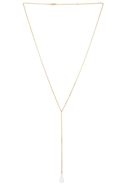 Totême Crystal Drop Necklace In Orange