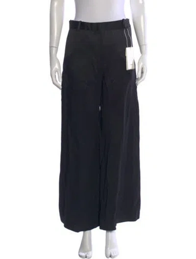 Pre-owned Totême Cuff-slit Trousers Wide Leg Pants In Blue