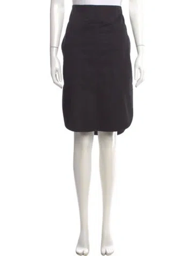 Pre-owned Totême Curved Hem Knee-length Skirt In Gray
