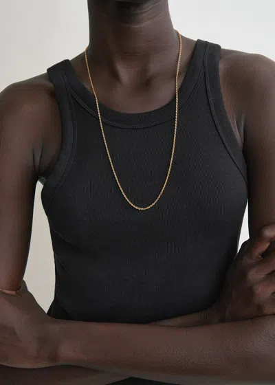 Totême Curved Rib Tank In Black