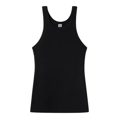 Totême Curved Rib Tank In Black