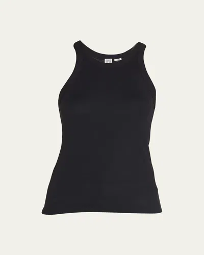 Totême Curved Rib Tank In Black
