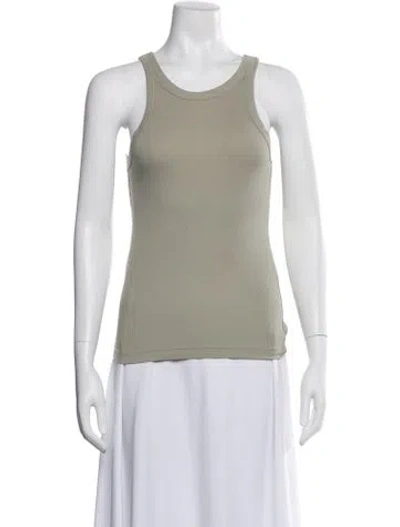 Pre-owned Totême Curved Rib Tank Crew Neck Top In Neutral