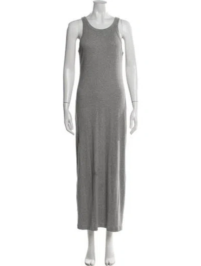 Pre-owned Totême Curved Rib Tank Dress Long Dress In Gray