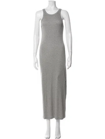 Pre-owned Totême Curved Rib Tank Dress Long Dress W/ Tags In Gray