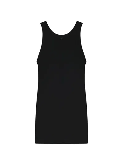 Totême Toteme Curved Satin Tank In Black