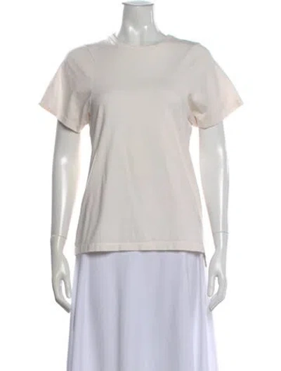 Pre-owned Totême Curved Seam Tee Crew Neck T-shirt In Neutral