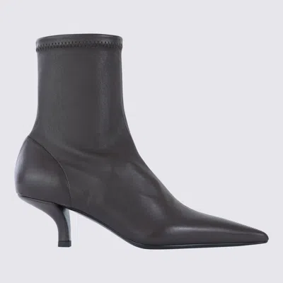Totême Dark Brown Leather Boots