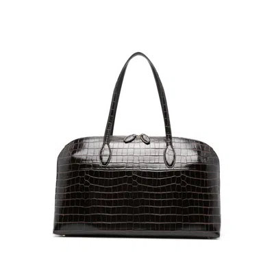 Totême Toteme Day Leather Tote Bag In Brown