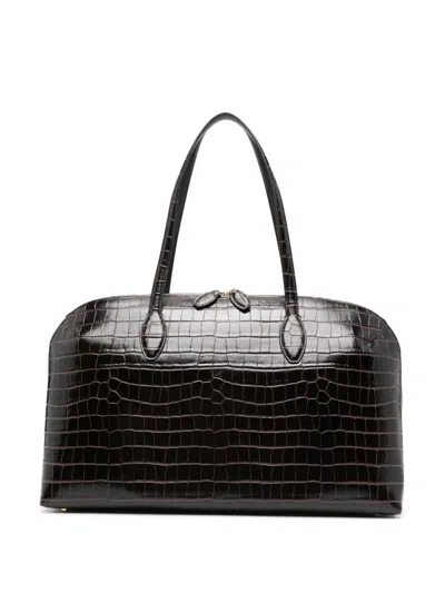 Totême Toteme Day Leather Tote Bag In Brown