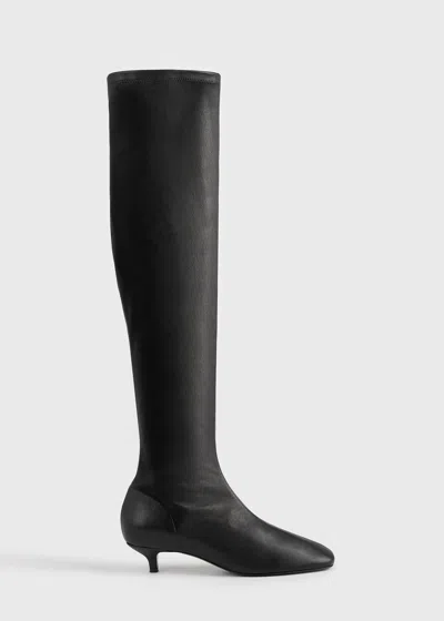 Totême Day Nappa Knee-high Boots Black