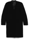 Totême Single-breasted Wool-blend Coat In Black