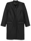 Totême Deep Pleat Coat In Grau